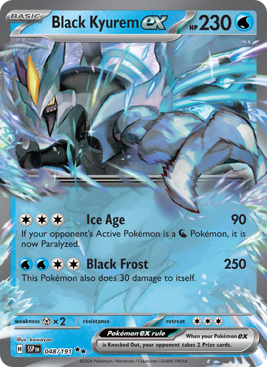Black Kyurem ex (048/191) Holographic card image