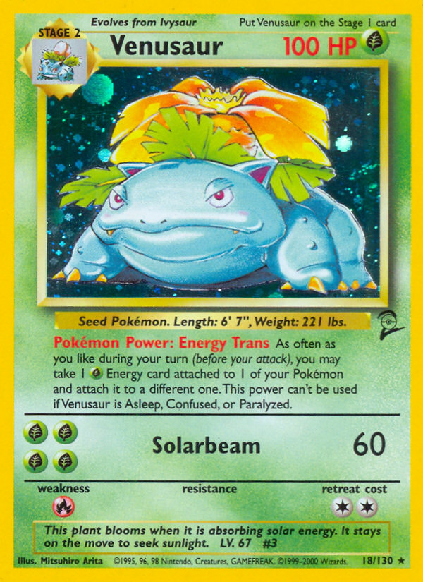 Venusaur (018/130) Reverse Holo card image