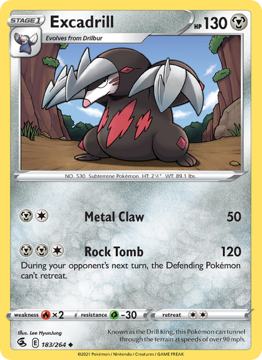 Excadrill (183/264) Reverse Holo card image