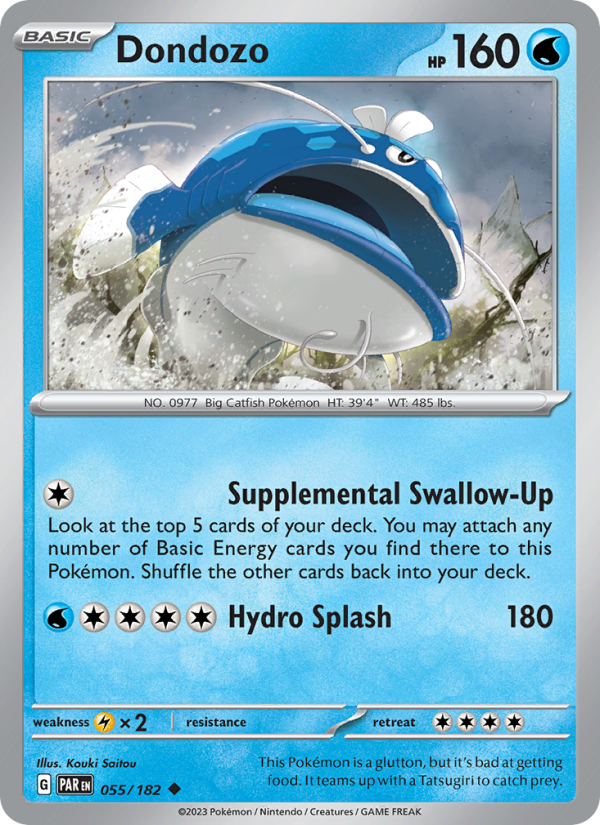 Dondozo (055/182) Reverse Holo card image