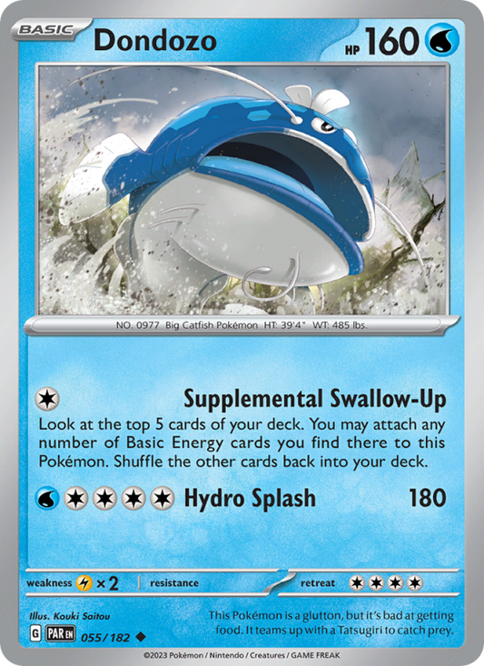Dondozo (055/182) Reverse Holo card image