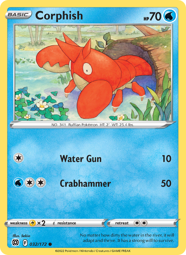 Corphish (032/172) Reverse Holo card image