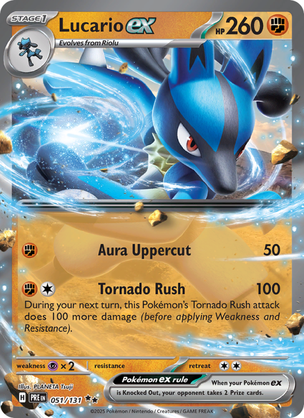 Lucario ex (051/131) Reverse Holo card image