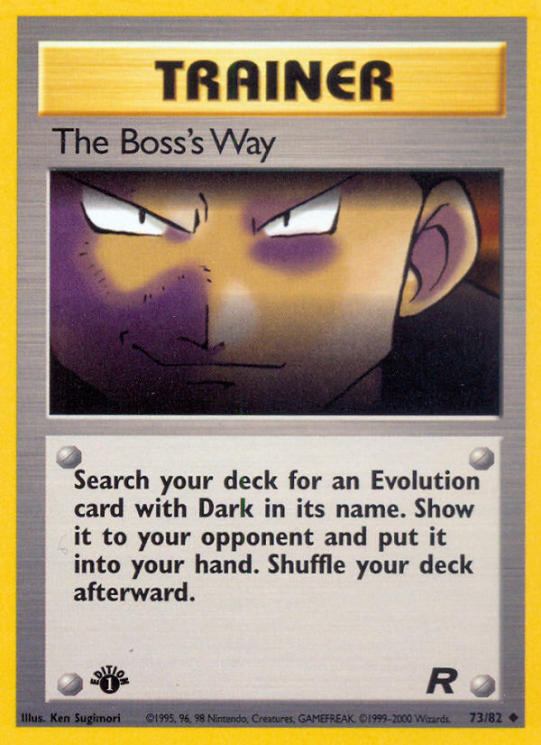 The Boss's Way (073/82) Reverse Holo card image