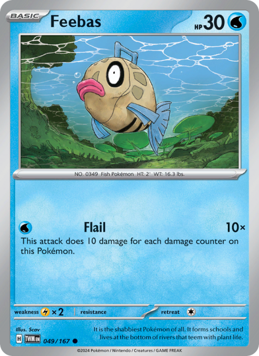 Feebas (049/167) Reverse Holo card image