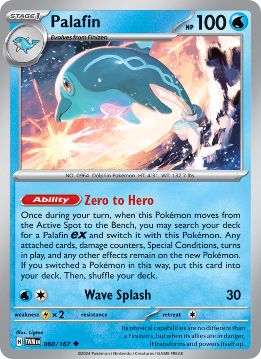 Palafin (060/167) Reverse Holo card image