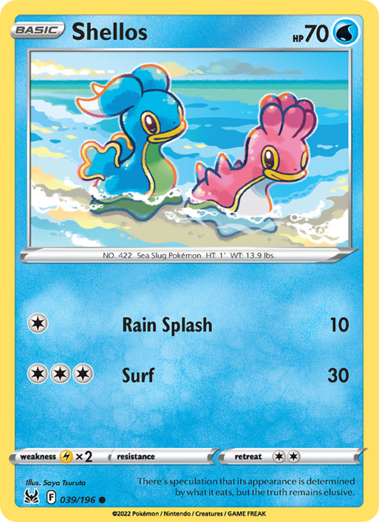 Shellos (039/196) Reverse Holo card image