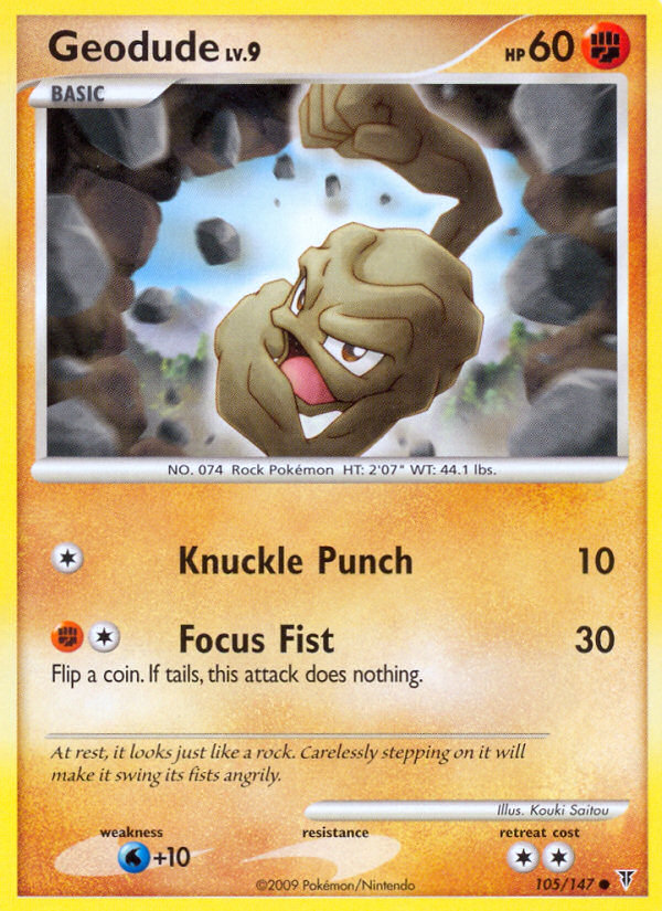 Geodude (105/147) Reverse Holo card image