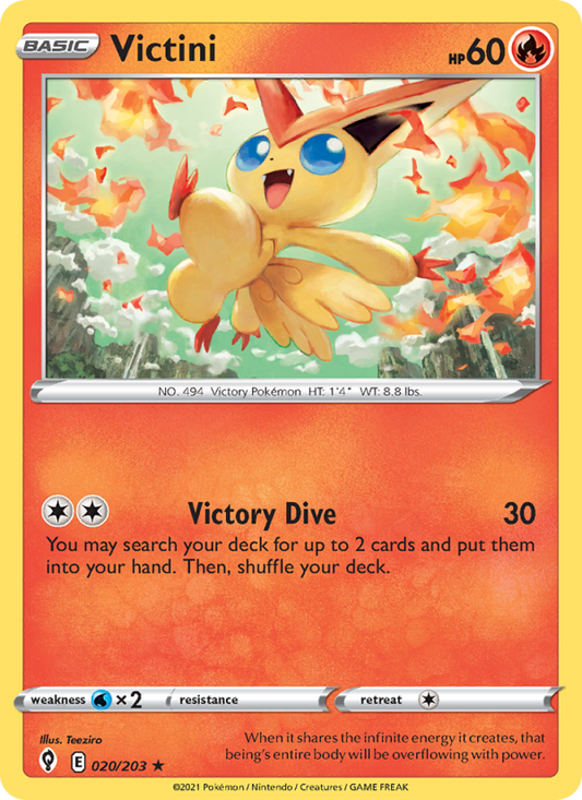 Victini (020/203) Reverse Holo card image
