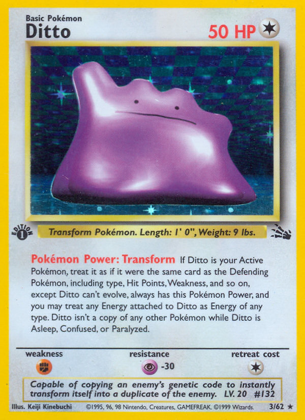 Ditto (003/62) Reverse Holo card image