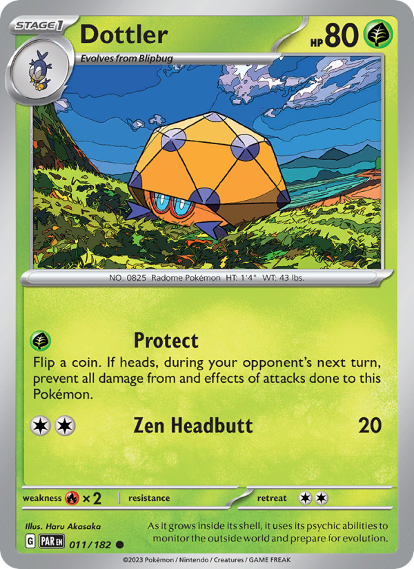 Dottler (011/182) Reverse Holo card image