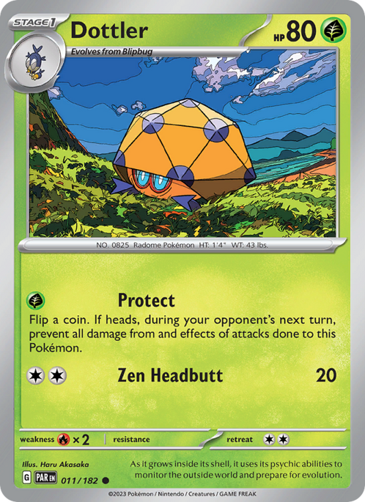 Dottler (011/182) Reverse Holo card image
