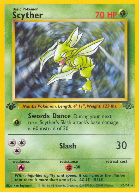 Scyther (026/64) Reverse Holo card image