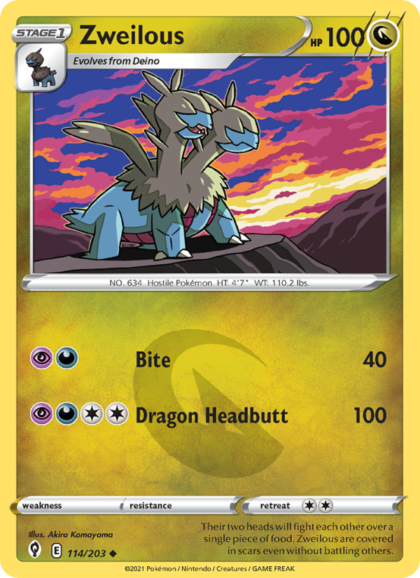 Zweilous (114/203) Reverse Holo card image