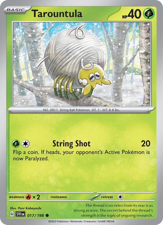 Tarountula (017/198) Reverse Holo card image