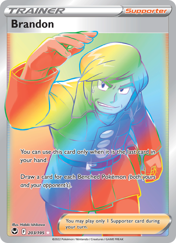 Brandon (203/195) Holographic card image