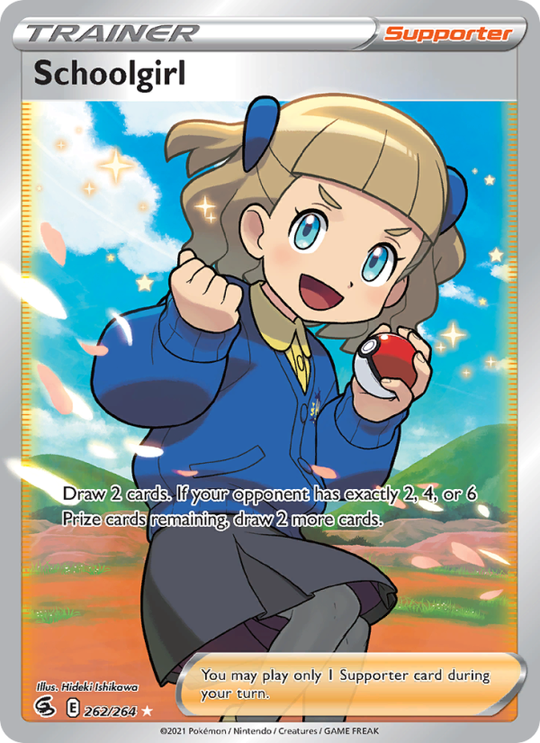 Schoolgirl (262/264) Holographic card image