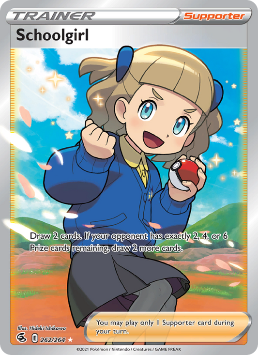 Schoolgirl (262/264) Holographic card image