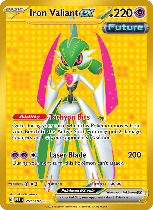 Iron Valiant ex (261/182) Holographic card image