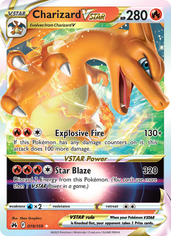 Charizard VSTAR (019/159) Holographic card image