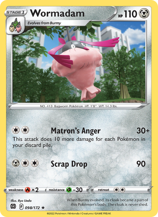 Wormadam (098/172) Reverse Holo card image