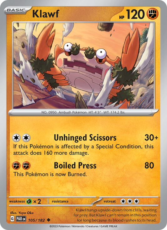 Klawf (105/182) Reverse Holo card image