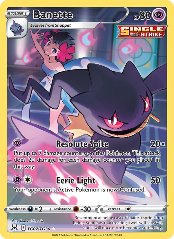 Banette (TG07/196) Holographic card image