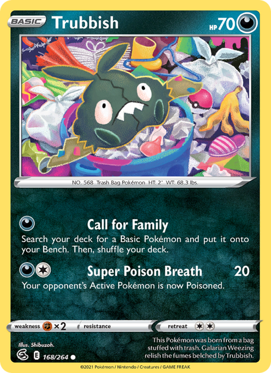 Trubbish (168/264) Reverse Holo card image