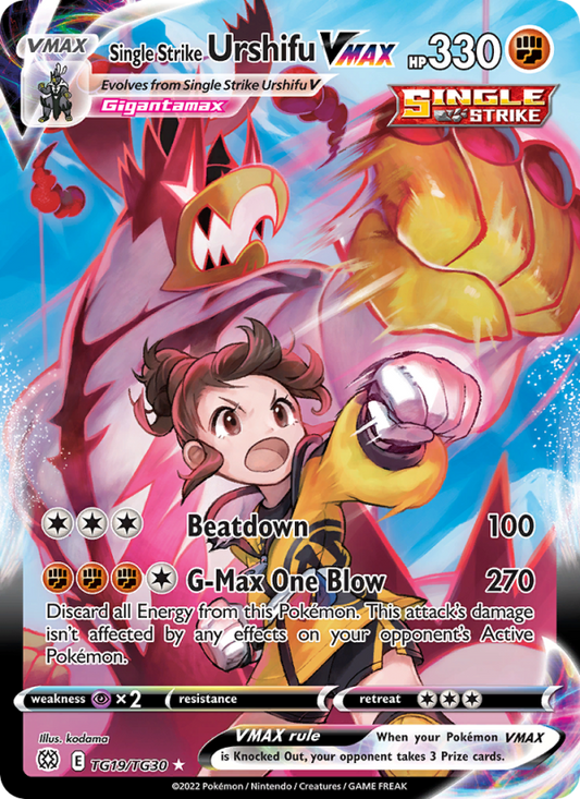 Single Strike Urshifu VMAX (TG19/172) Holographic card image