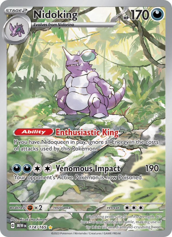 Nidoking (174/165) Holographic card image