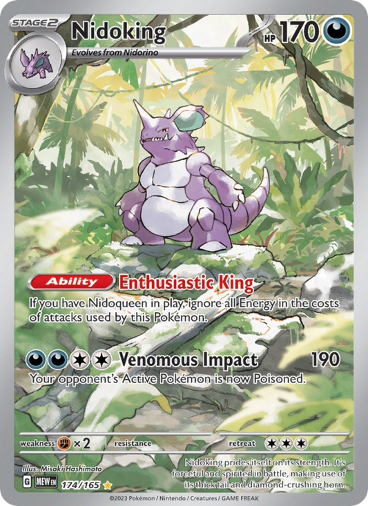 Nidoking (174/165) Holographic card image