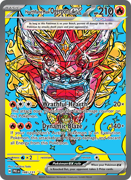 Hearthflame Mask Ogerpon ex (148/131) Reverse Holo card image
